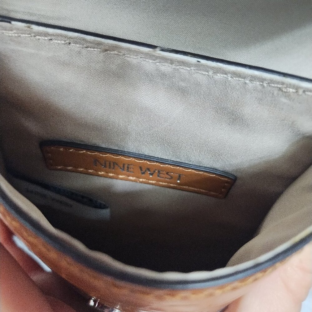 Nine West Women’s Chic Brown Crossbody Bag with Tassel - Picture 7 of 11